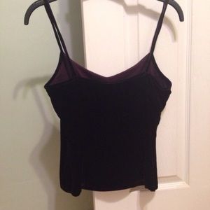 Eileen Fisher ruby velvet shelf-bra cami silk